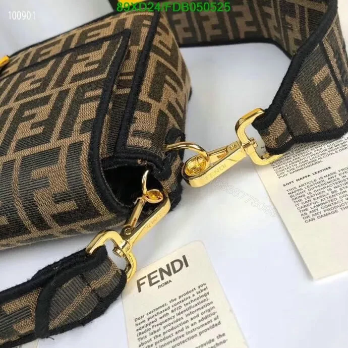 View 7 of Fendi 2-Way Canvas Sling Purse FBL8875