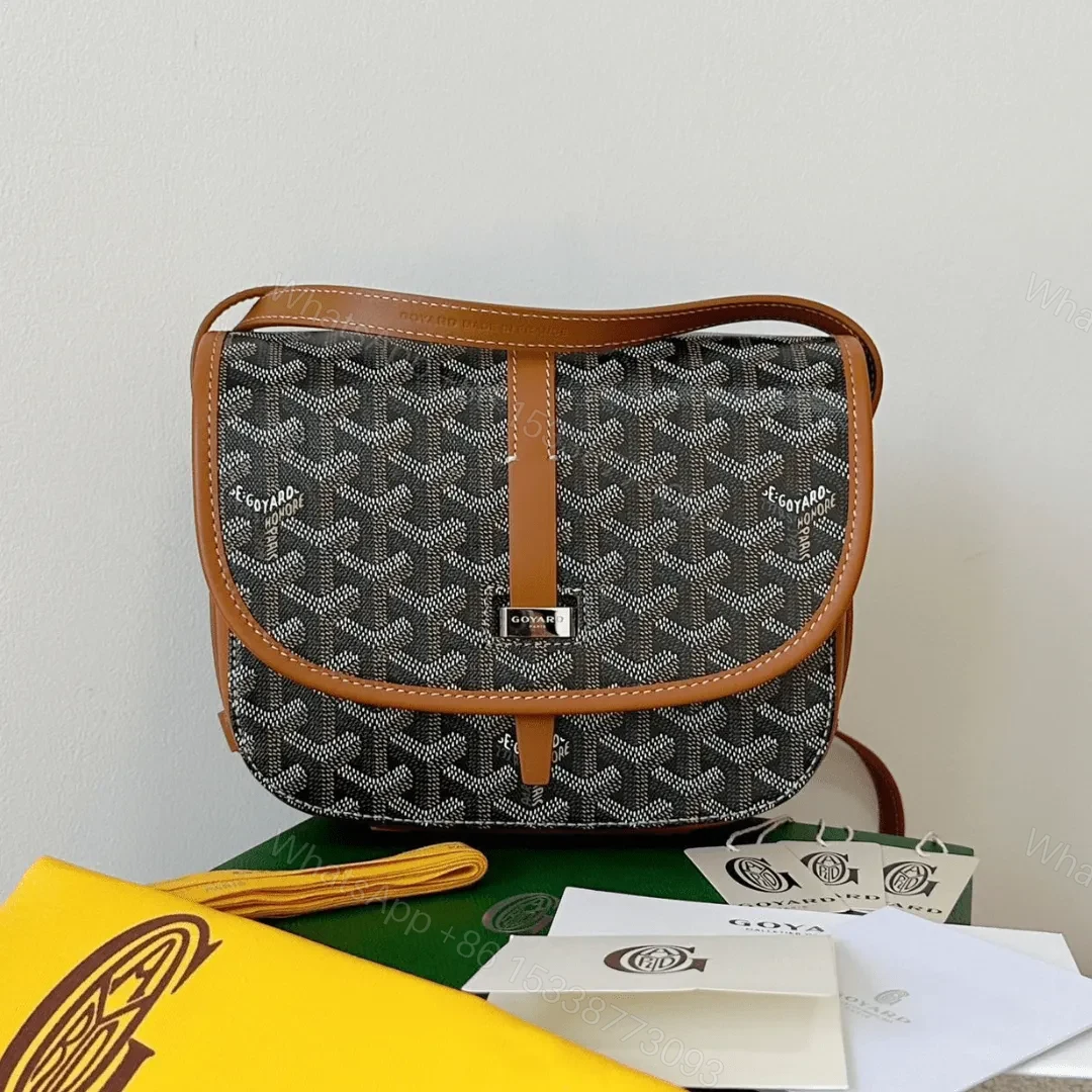 Goyard Super Premium Women’s Handbag Orange Leather Pattern 22x16x7cm — view 1