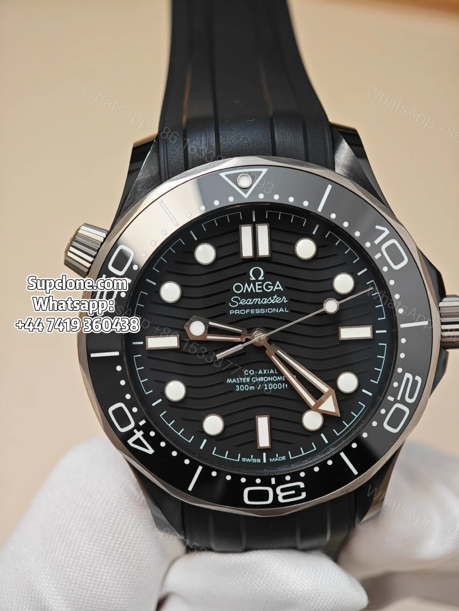 View 2 of Omega Super Clone Seamaster Diver 300M 43.5mm Titanium Ceramic