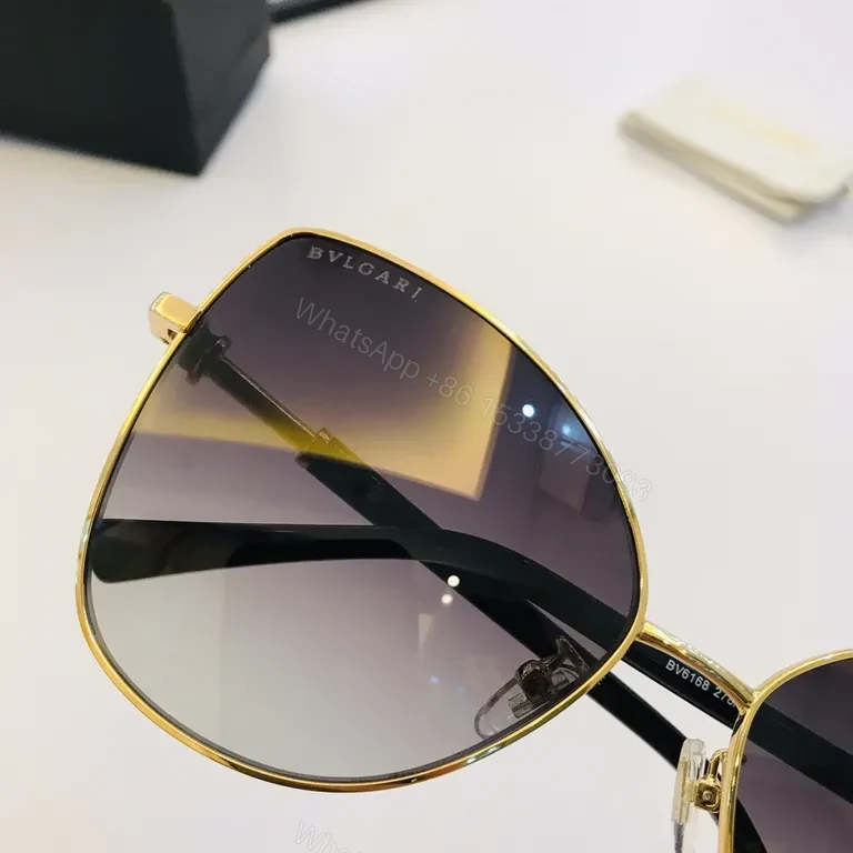 View 5 of BVLGARI Gold-Tone Aviators with Gradient Lenses - Luxury Sunglasses