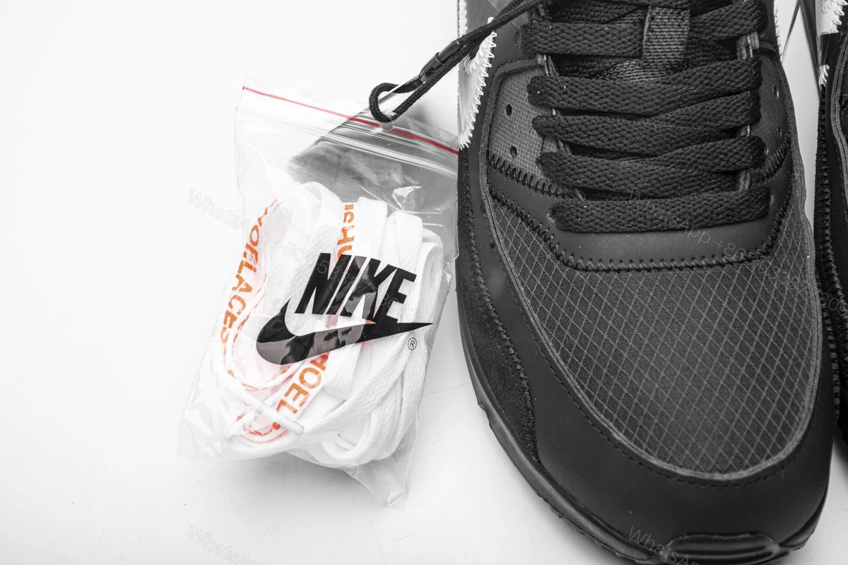 View 8 of Off-White x Nike Air Max 90 “All Black” AA7293-001