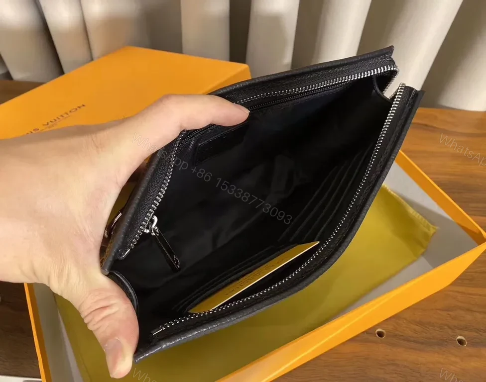 View 9 of Chic Damier Clutch Wallet: LV-Inspired, Card Organizer