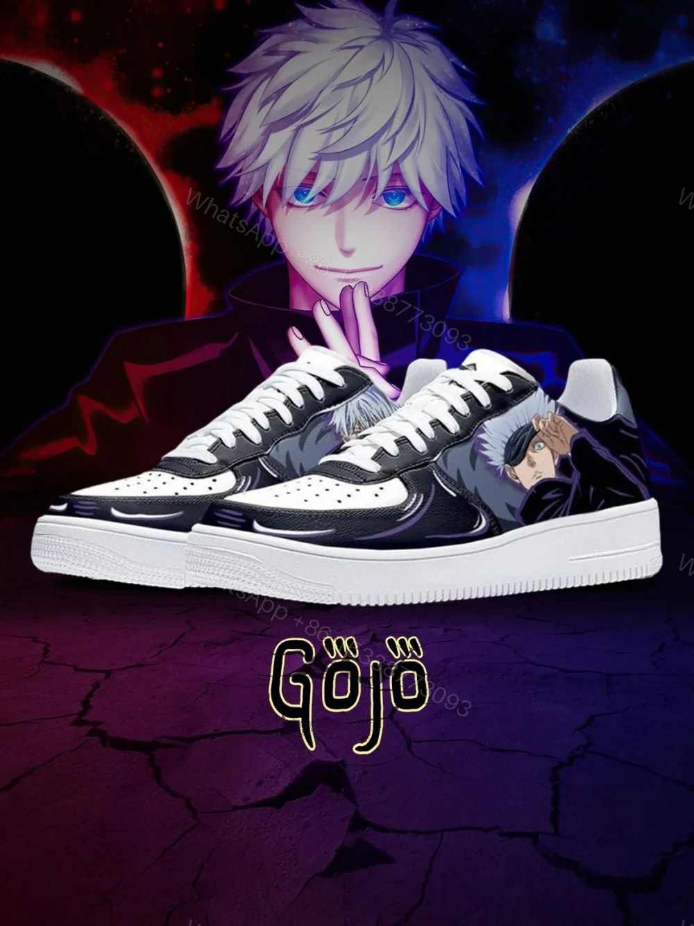 Satoru Gojo No.4 Custom Air Force 1 — view 1