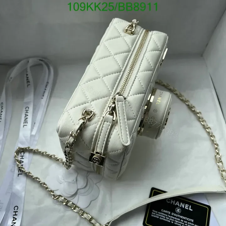 View 7 of Chanel Genuine Leather Crossbody Black Camera Bag BB4829