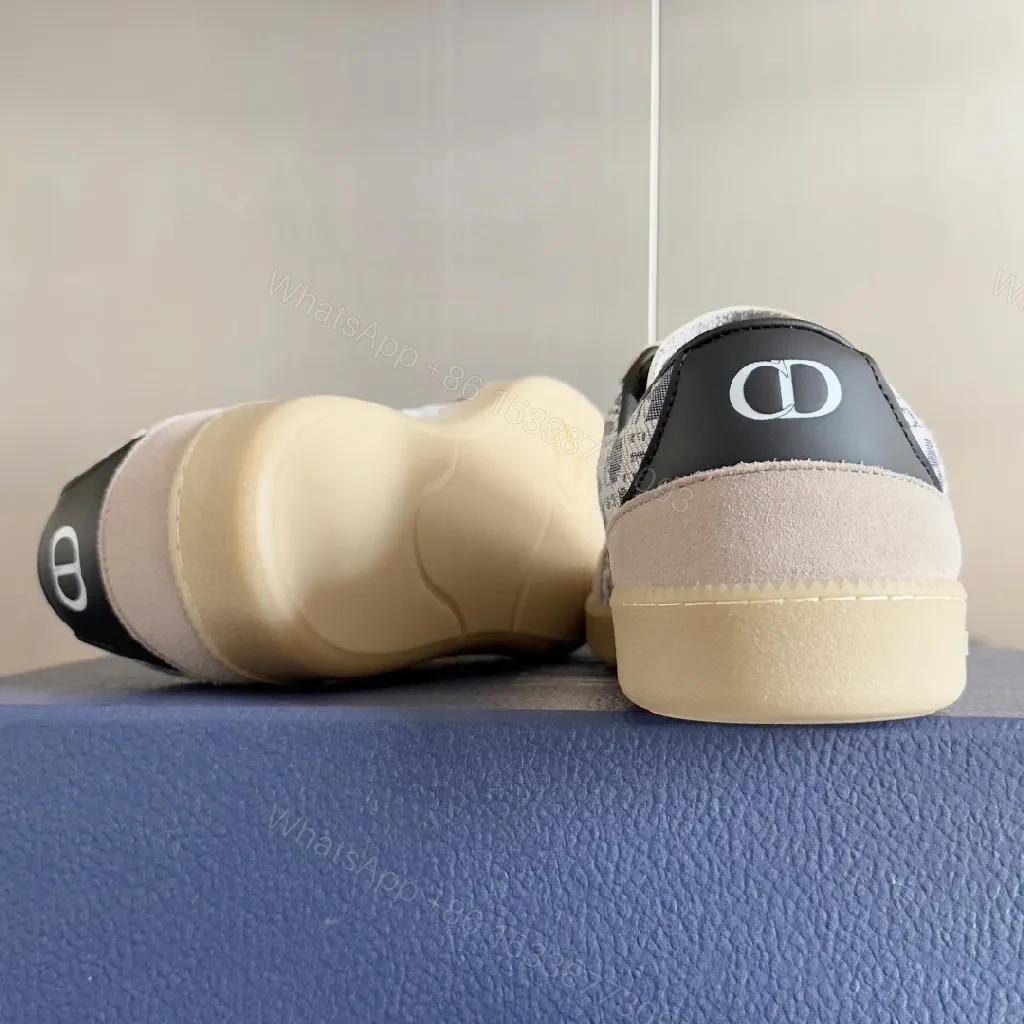 View 5 of Chic Beige Suede-Trim Designer-Inspired Sneakers