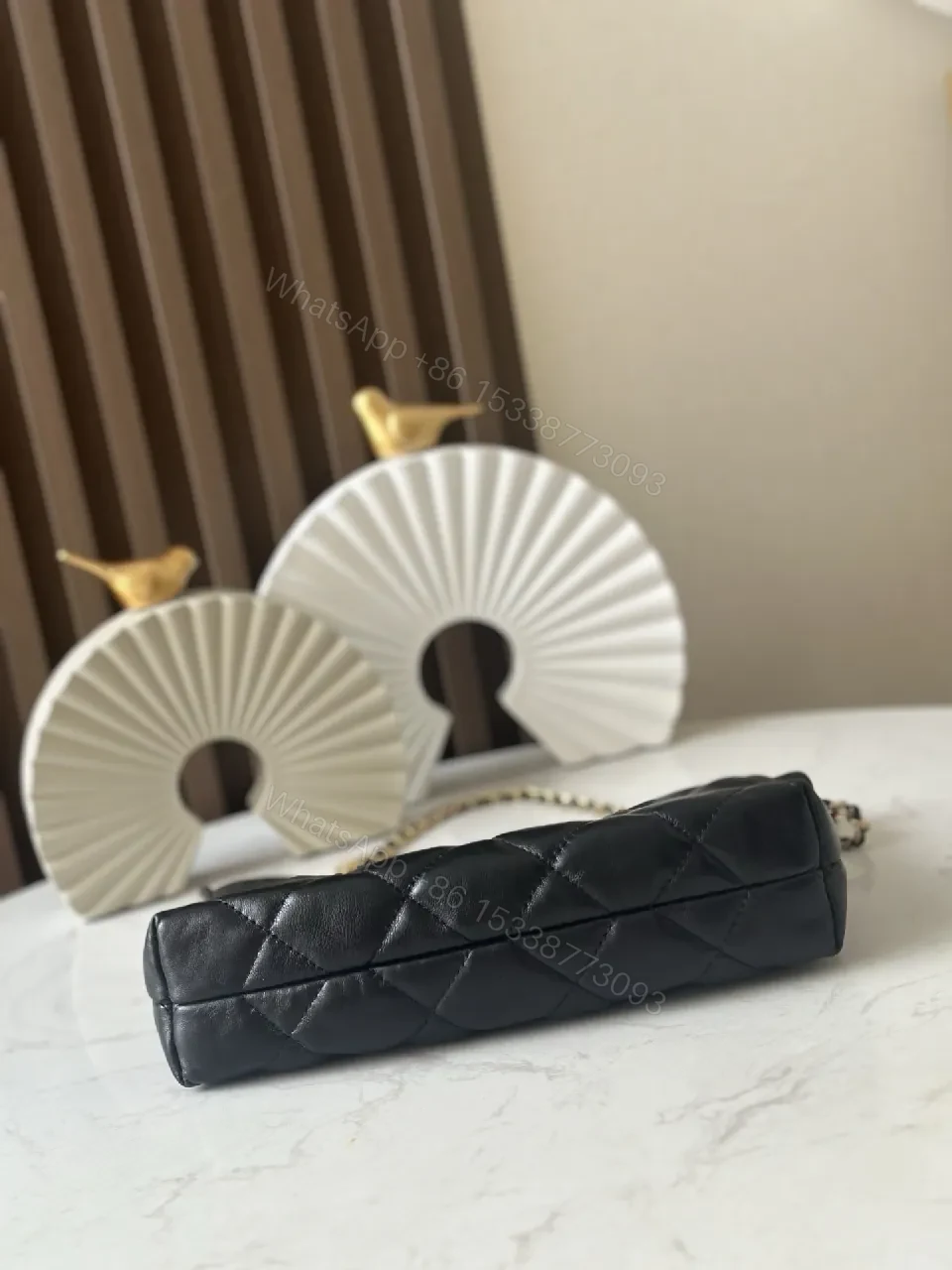 View 3 of Quilted Black Leather Shoulder Bag — Timeless Luxury, Day-to-Night
