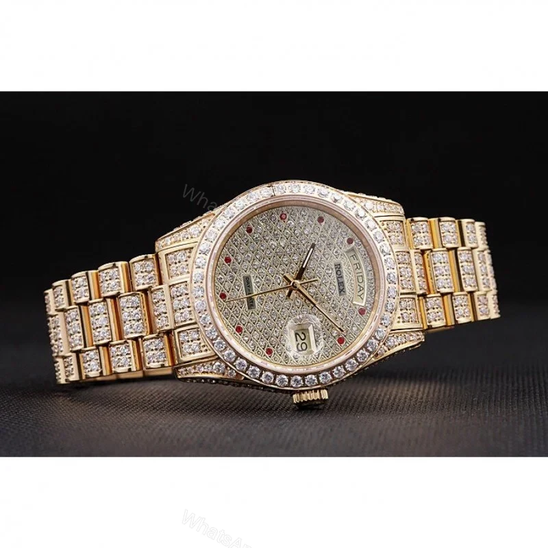 View 4 of Superclone Rolex Day-Date Diamond Dial 621615 37 mm