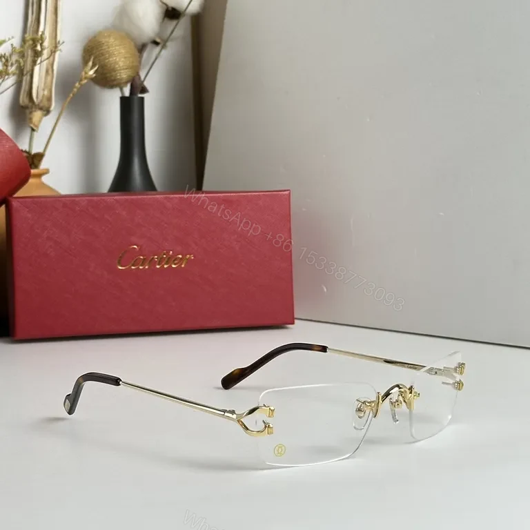 View 9 of Cartier-inspired Metal Sunglasses: Gradient UV400, Unisex