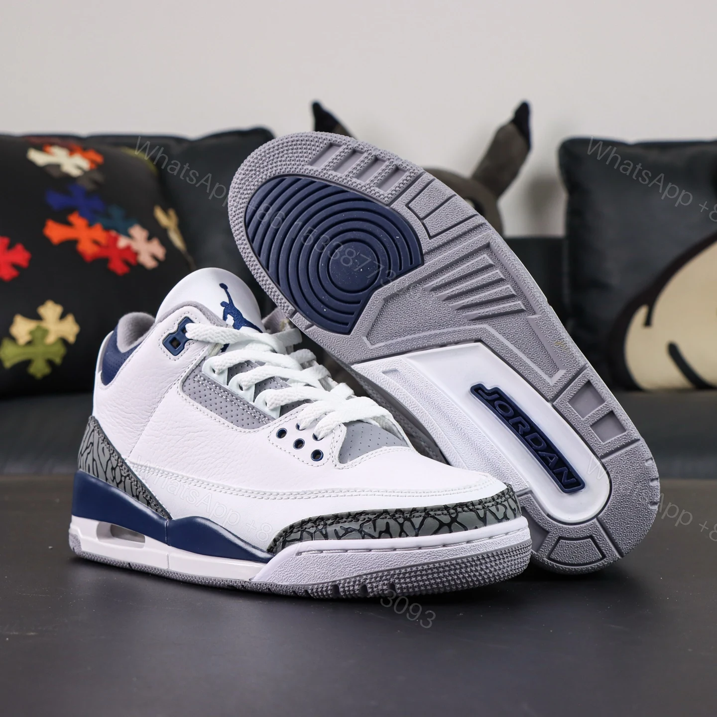 View 3 of Jordan 3 Retro Midnight Navy