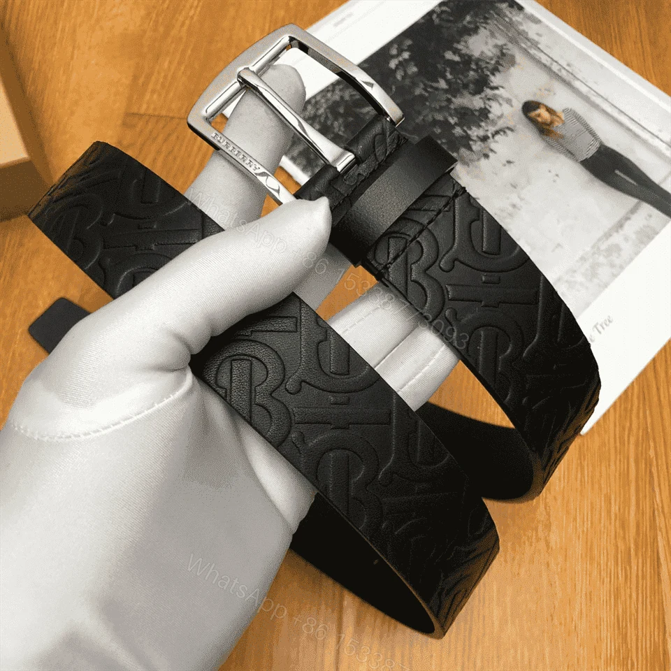View 7 of BURBERRY MONOGRAM LEATHER BELT – B22
