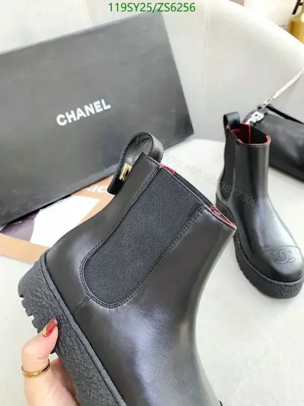 View 10 of Chanel Ankle Boots with Thick Sole VHB255