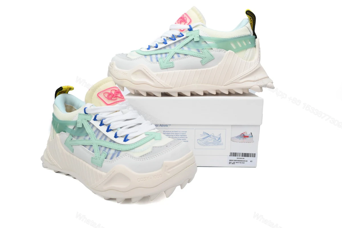 View 2 of OFF-WHITE Out Of Light Green And White OMIA139S 2080004 530133