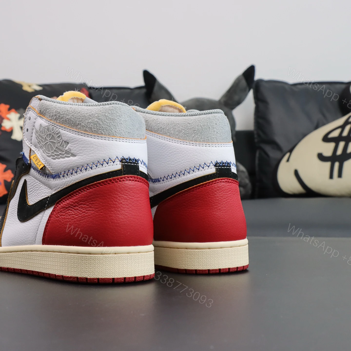 View 6 of Jordan 1 Retro High Union Los Angeles Black Toe
