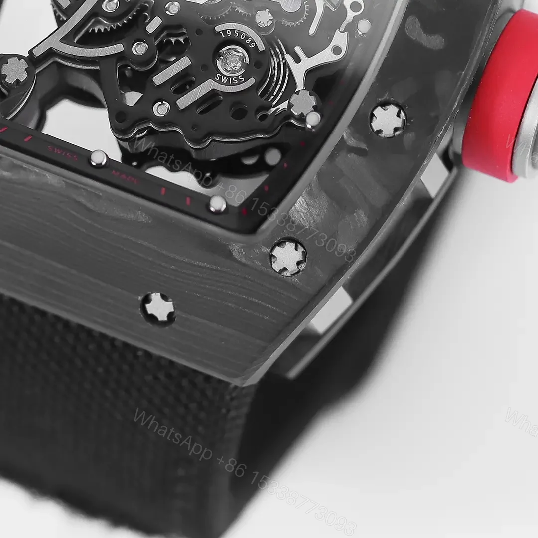 View 4 of JB Factory KU+ Black Carbon Fiber Skeleton Watch