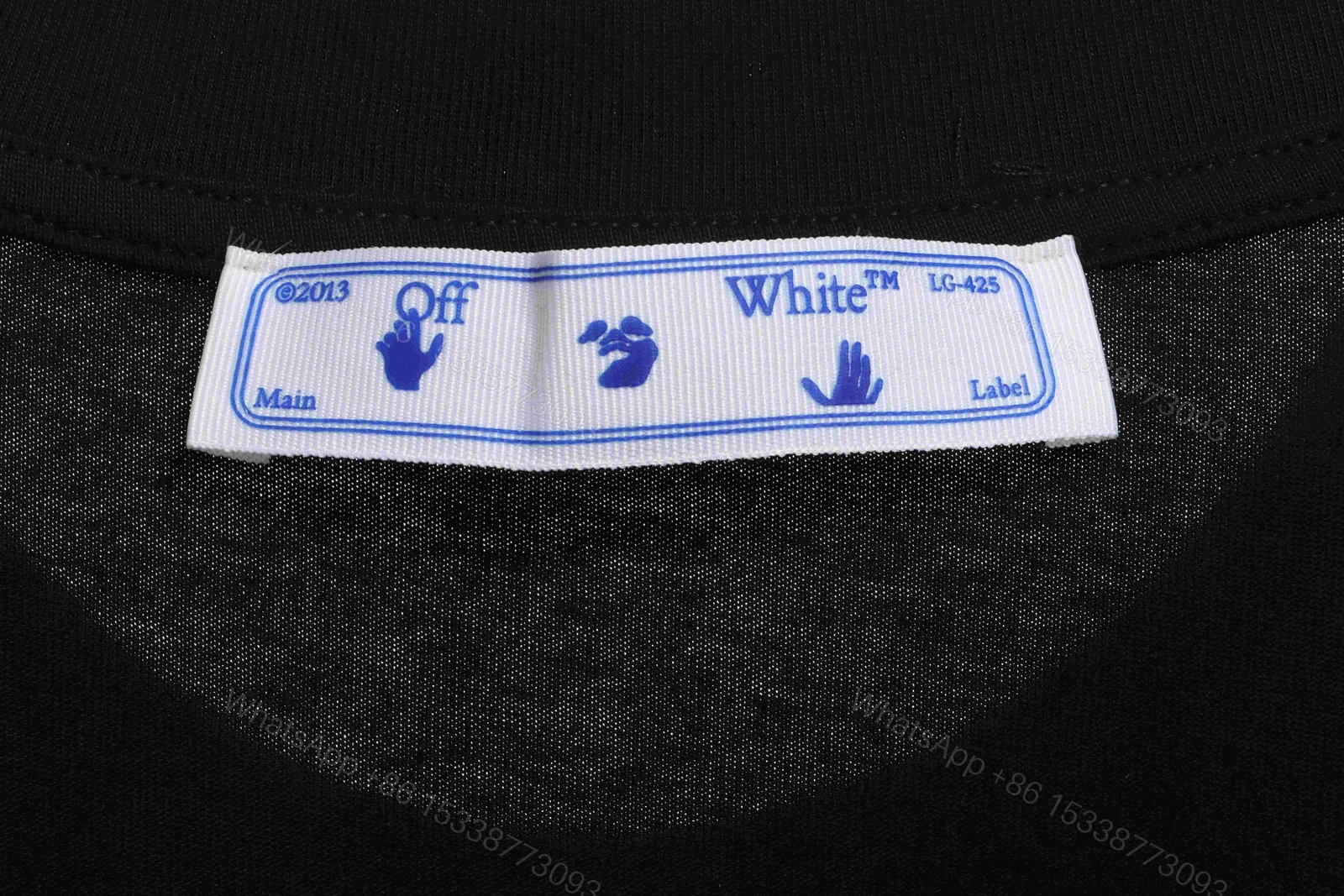 View 9 of Off-White Red Gray Dissolution Gradient T-Shirt