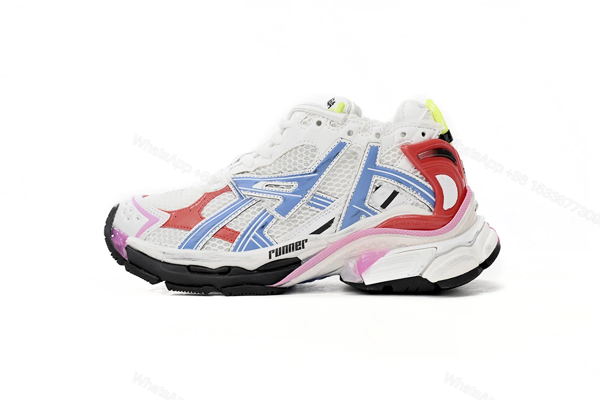 View 13 of Balenciaga Runner White Blue Red 677402 W3RB6 9645