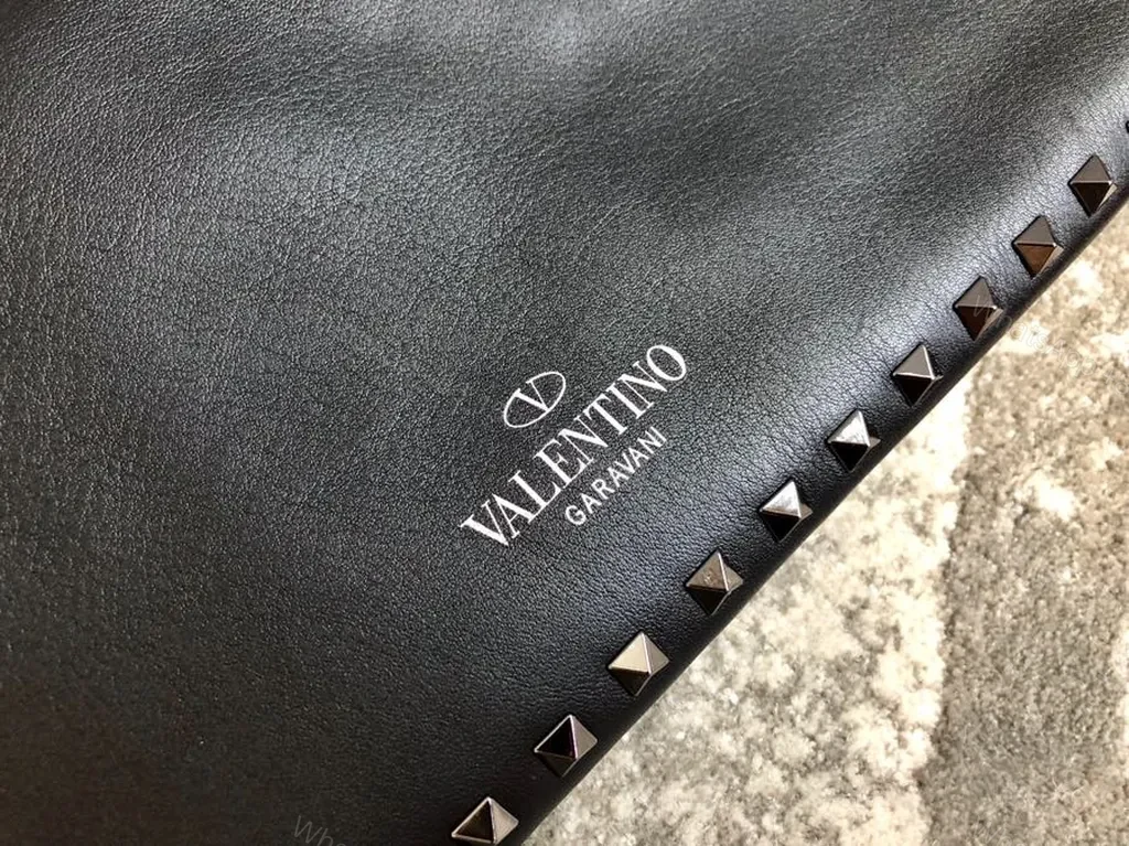View 6 of Valentino Rockstud Leather Clutch: Day-to-Night Elegance