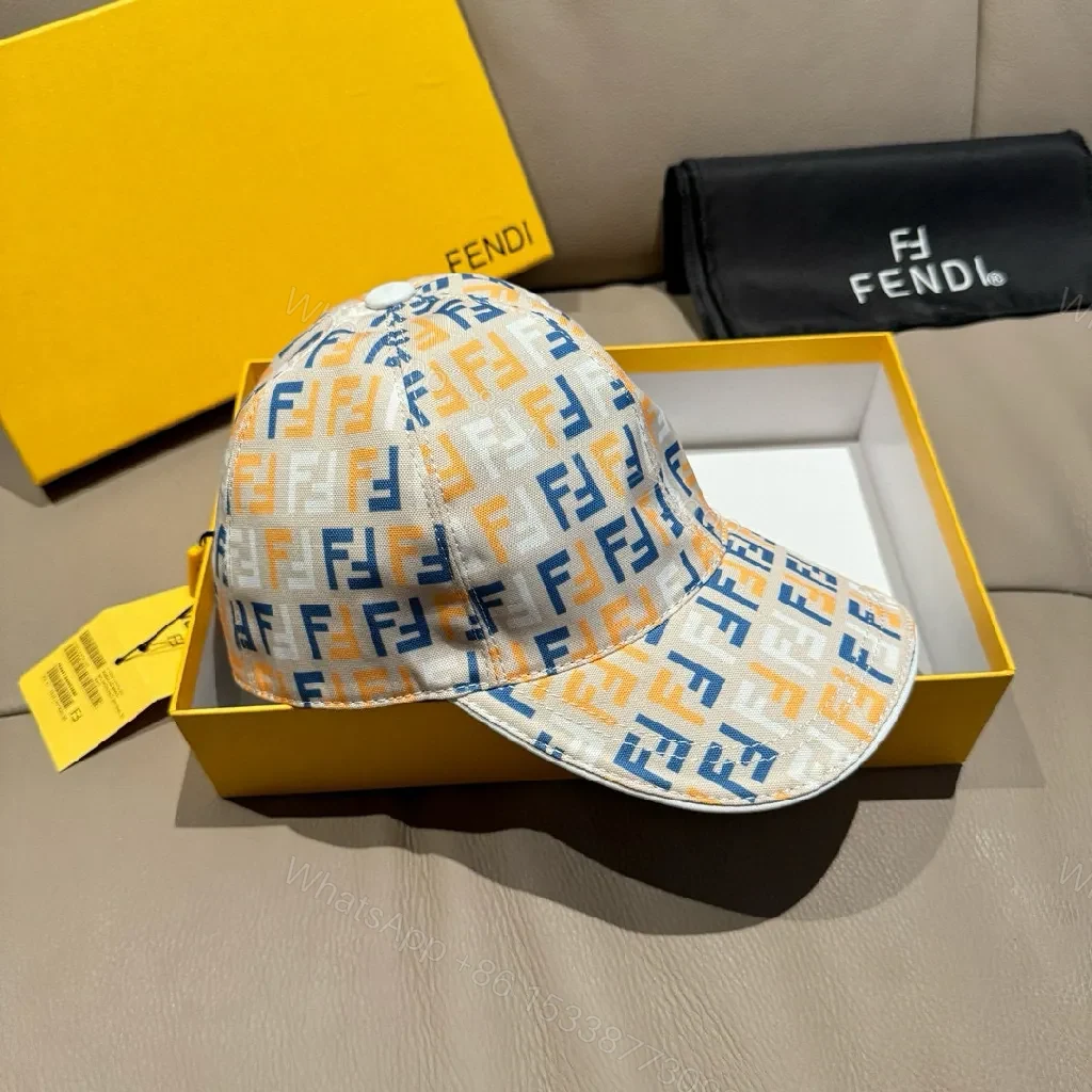 View 4 of Bold Monogram Cap: Designer-Inspired Pattern, Adjustable Back