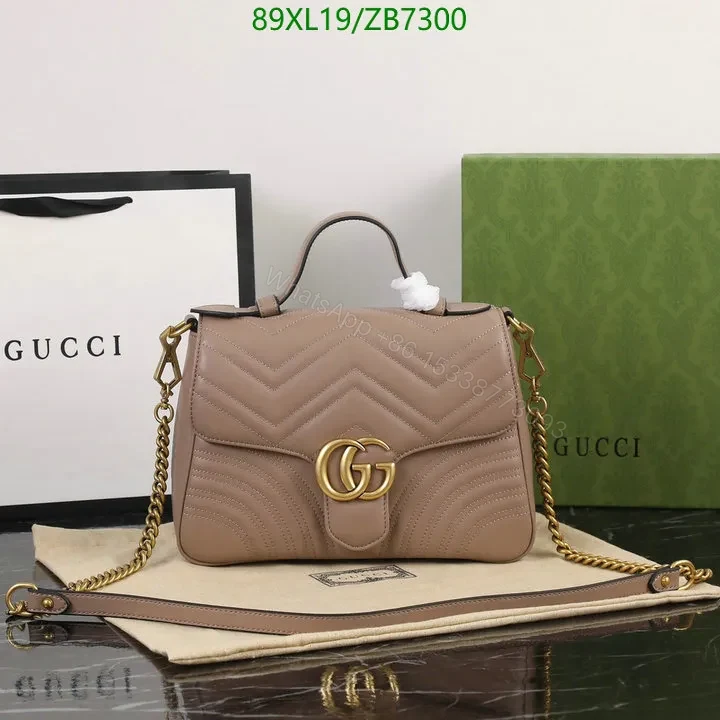 View 4 of Red Gucci Knockoff Leather Shoulder bag LMT982