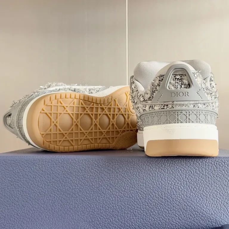 View 6 of Textured Luxury High-Tops: Dior-Inspired Chic Sneakers