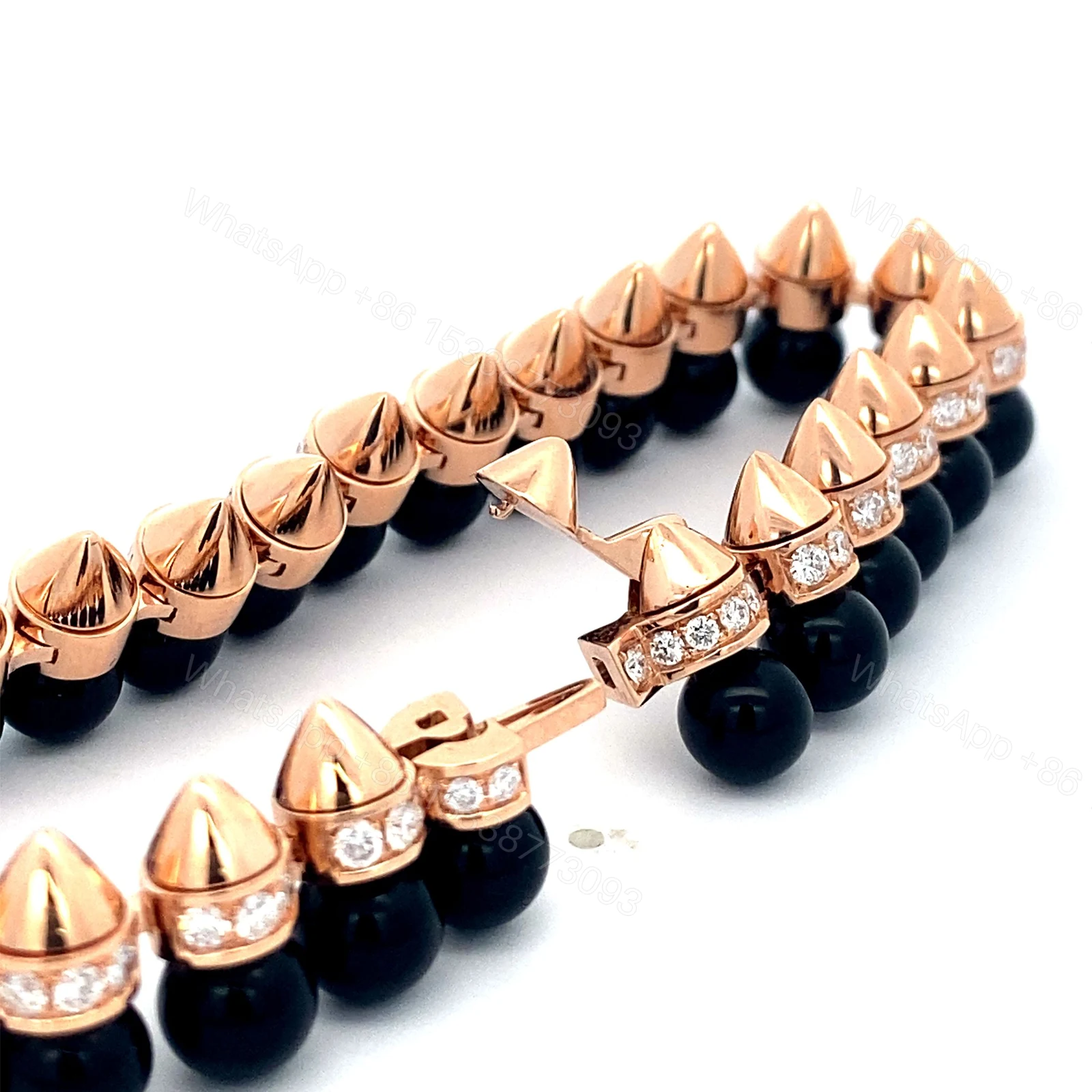 View 6 of 18K Rose Gold Clash de Cartier Black Onyx and Diamond Bracelet