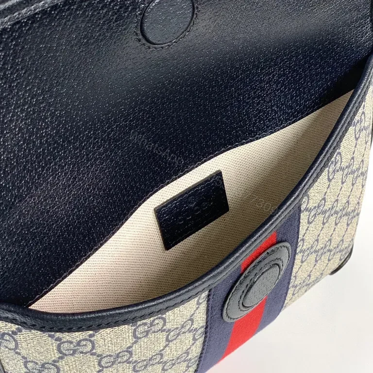 View 4 of GG Supreme Canvas Belt Bag: Structured Luxury, Hands-Free Style