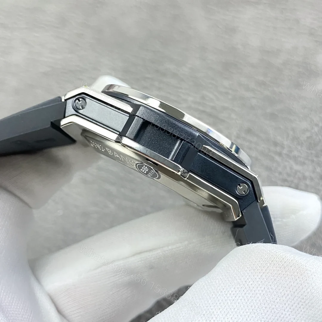 View 6 of Hublot Big Bang Skeleton Replica 44MM Premium Silver Case Black Rubber Strap Edition RG-HUBLOT-BB-SKEL-SLV-BLK-RUB-44