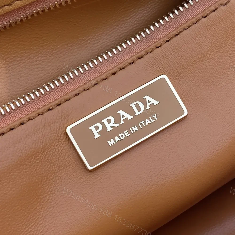 View 9 of 高仿Prada*SoftSound系列1BN023斜挎包琥珀色中號免檢版