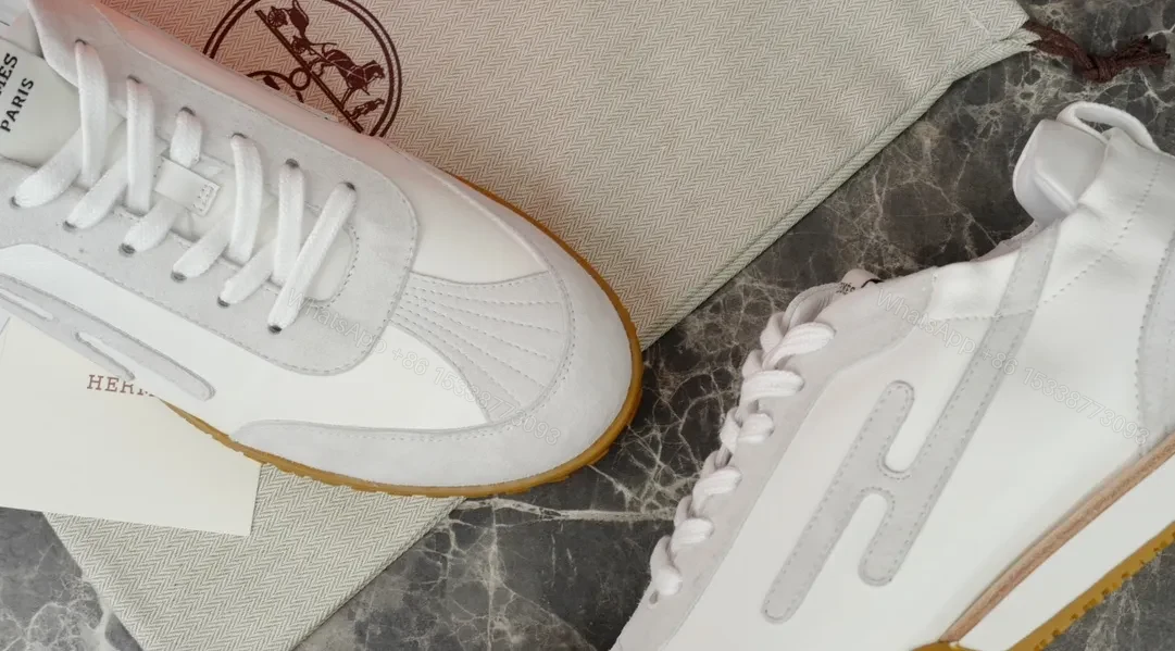 View 7 of White Leather High-Top Sneakers with Cushioned Comfort and Durable Trim