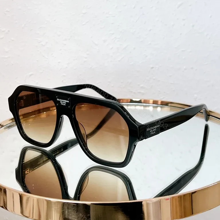 View 6 of Taupe-Frame Dolce & Gabbana Milano Italia Sunglasses: All-Day Comfort