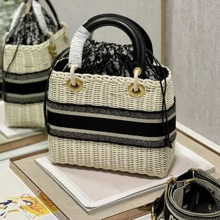View 5 of Lady DIOR Wicker Bag