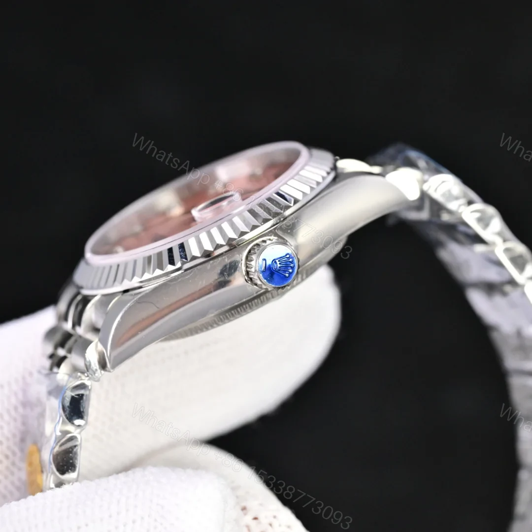 View 3 of Rolex Datejust 31 Stainless Steel Domed Diamond Jubilee Pink – Diamond Dial178344-0023
