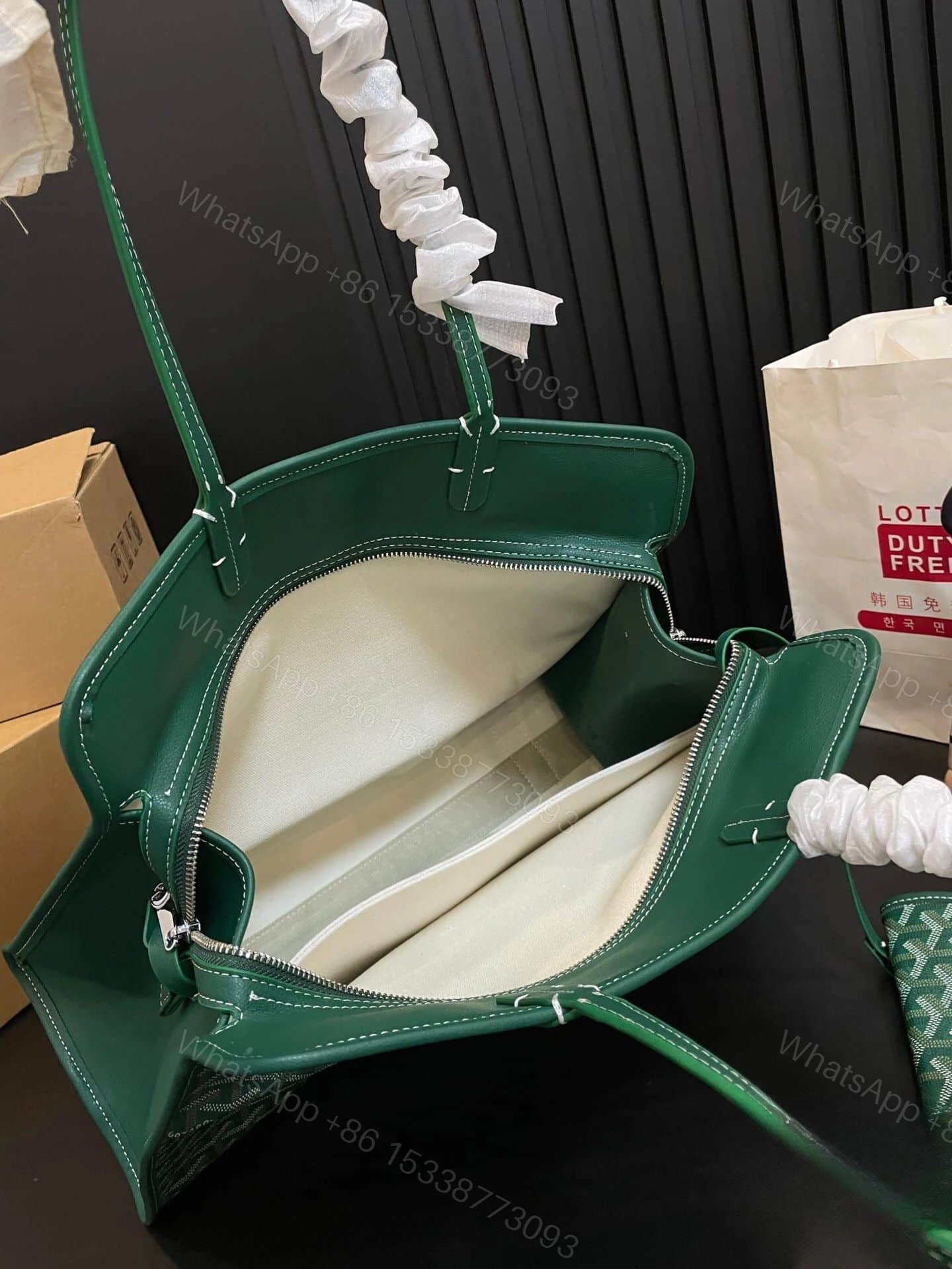 View 4 of GOYARD HARDY PM BAG GREEN 41CM HARDY2PMLTY09CG09P