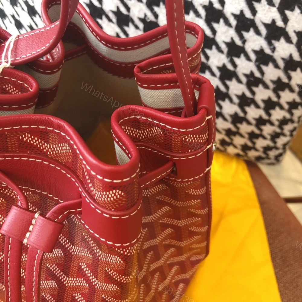 View 7 of 高仿Goyard*PEFLOT9抽繩水桶包紅色免檢版