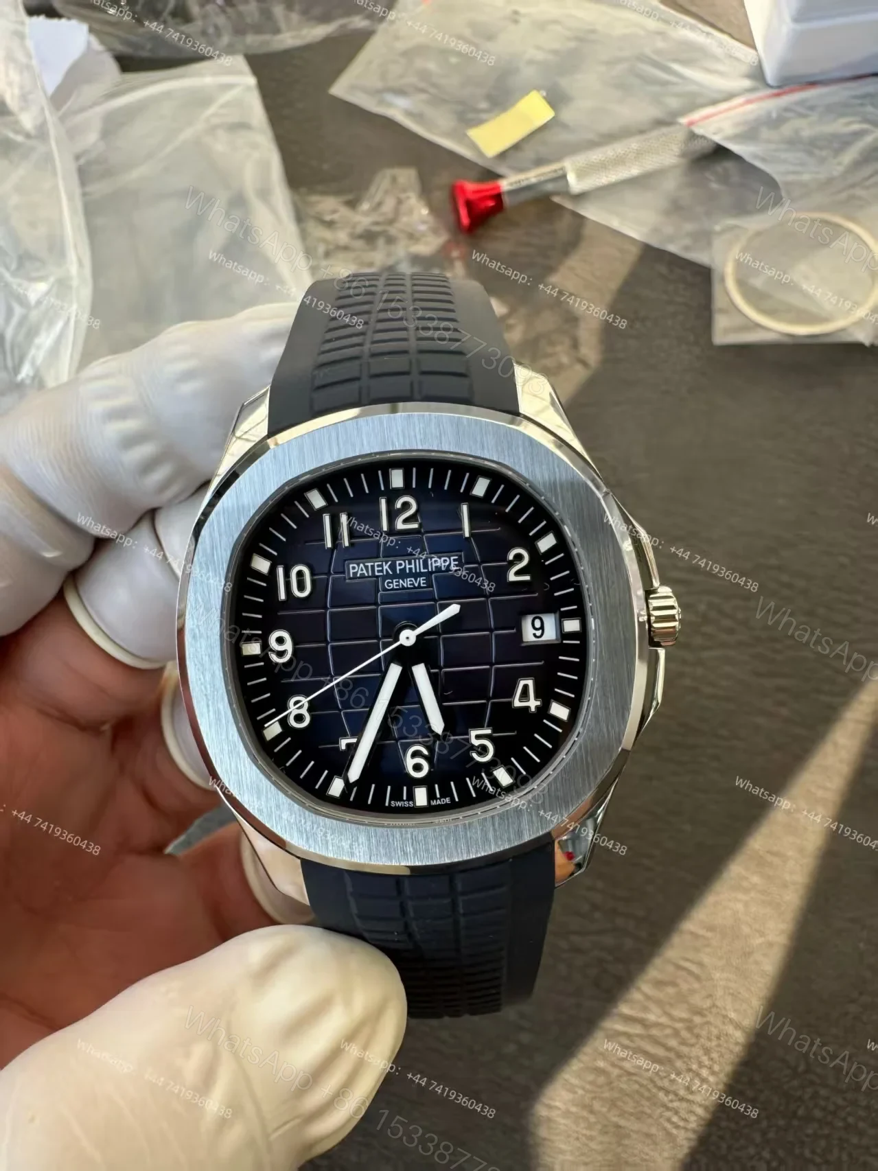 View 6 of Patek Philippe Super Clone Aquanaut 5168G-001 Blue Dial 42.2MM