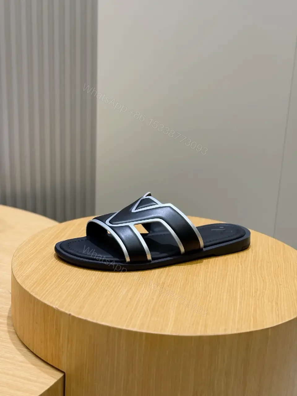 View 6 of Statement V Sandals: Luxury Comfort & Signature Motif Footwear