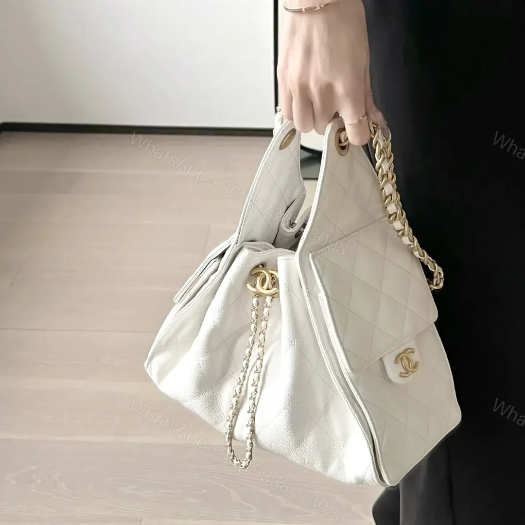 View 26 of 高仿Chanel*25S系列AS5293小牛皮腋下單肩包小號白色免檢版
