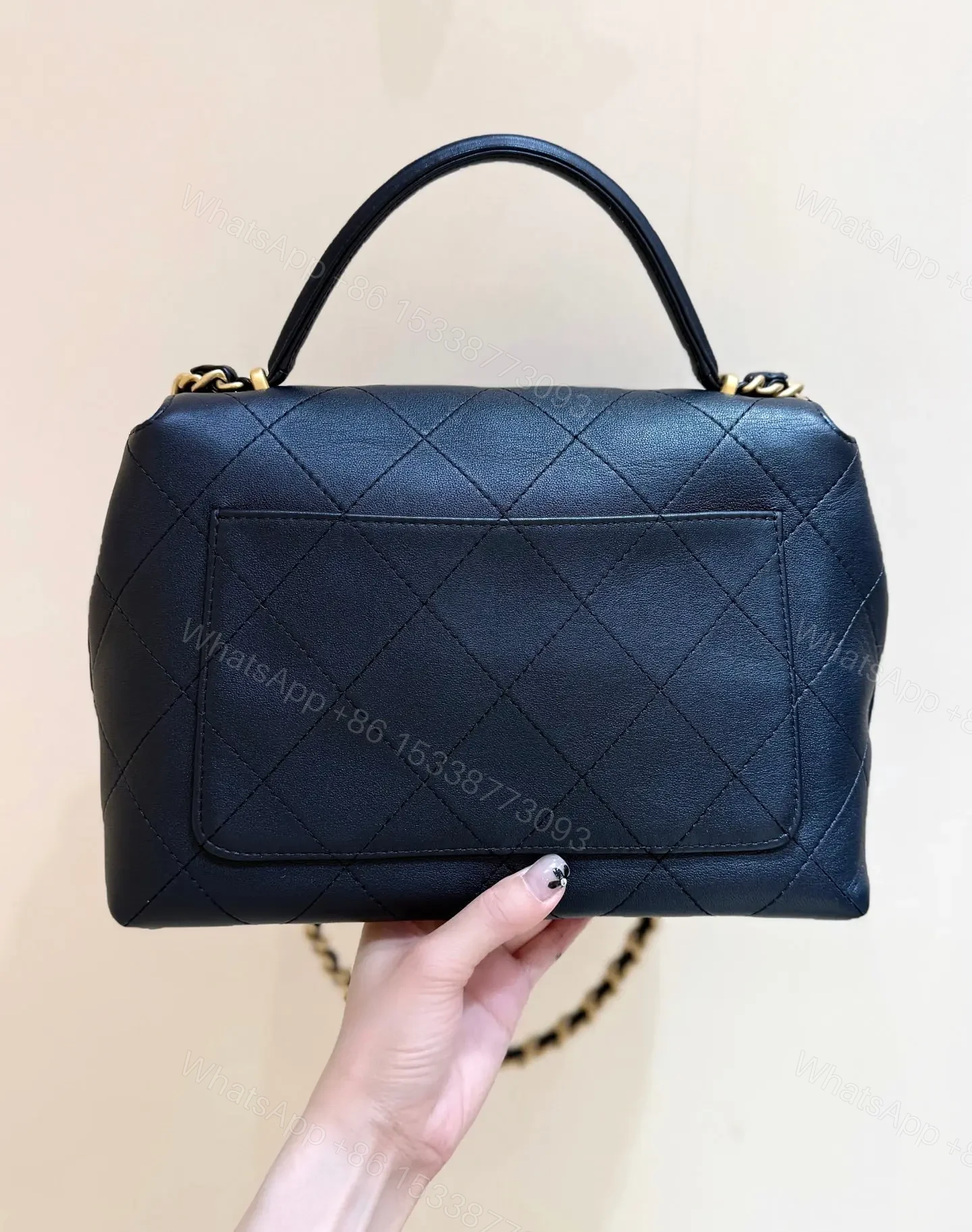View 2 of CHANEL Maxi Flap Bag with Top Handle