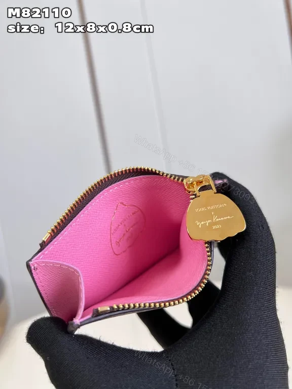 View 3 of Bold Monogram Wallet: Color-Pop Panel, Compact Luxury