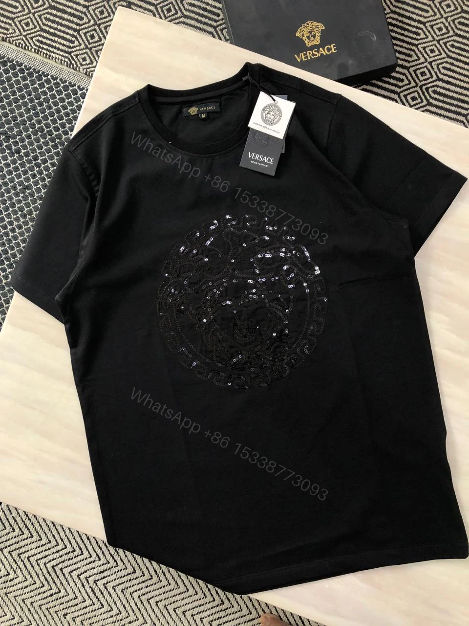 View 4 of FIRST COPY VERSACE COTTON ROUND NECKS ( UNISEX )