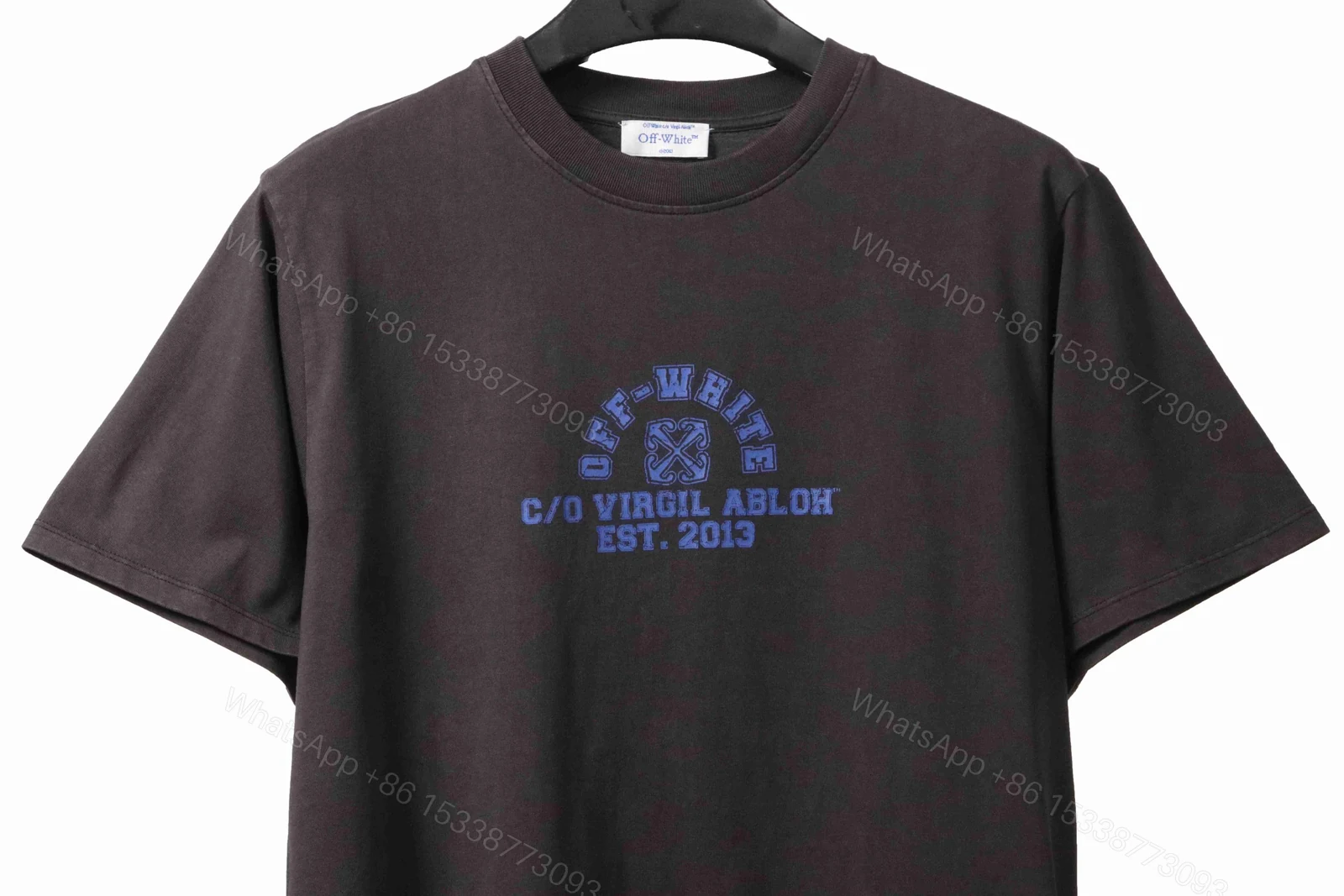 View 2 of Off-White C/O Virgil Abloh Crackled Print T-Shirt
