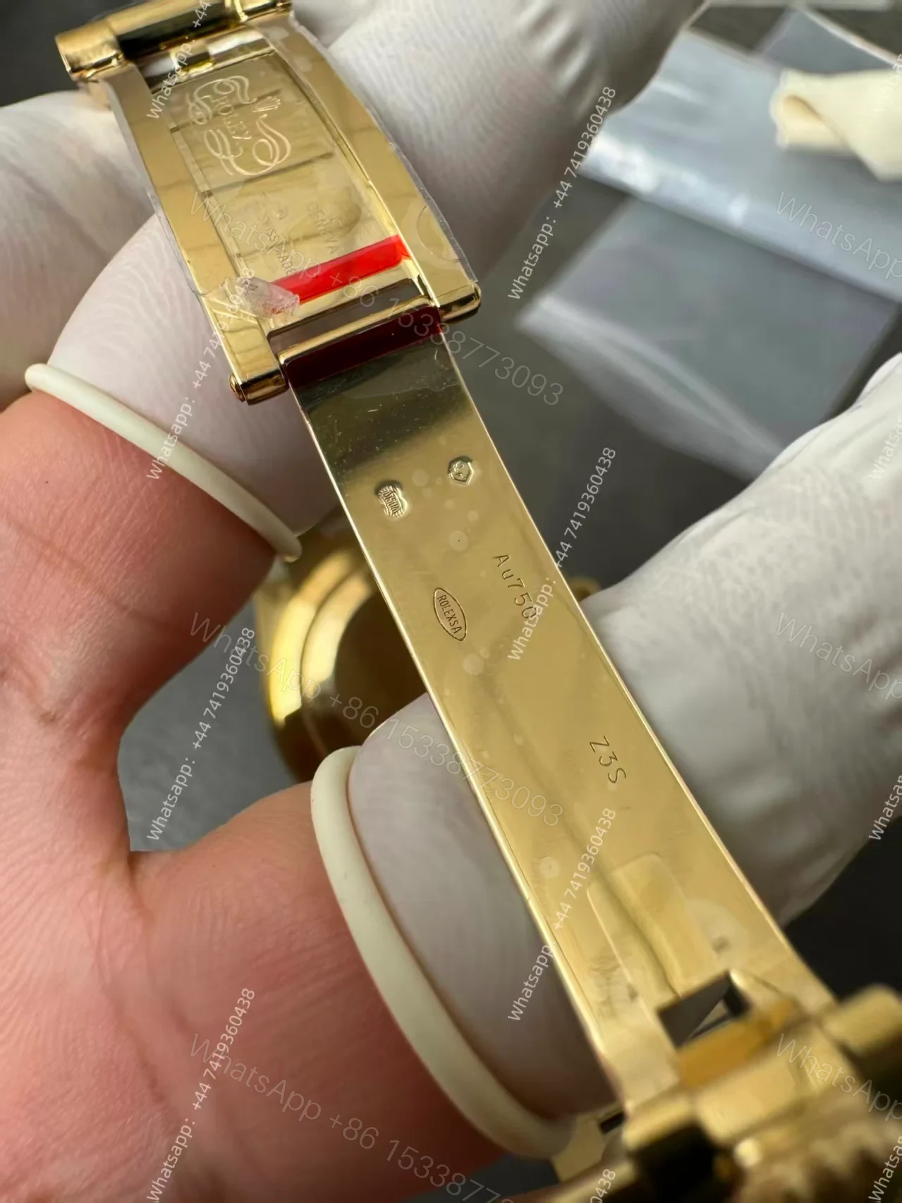 View 16 of Rolex Day-Date M228238-0005 1:1 Replica Gold Diamond Dial 40MM 3255 Movement Presidential Bracelet Super Clone Watch
