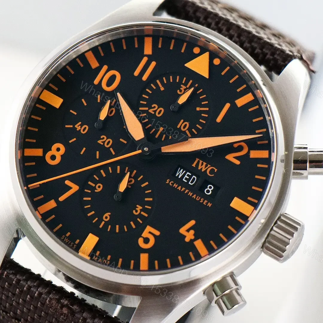 View 4 of IWC Pilot’s Watch Chronograph Stainless Steel / 20th Anniversary Watches of Switzerland IW3777-20
