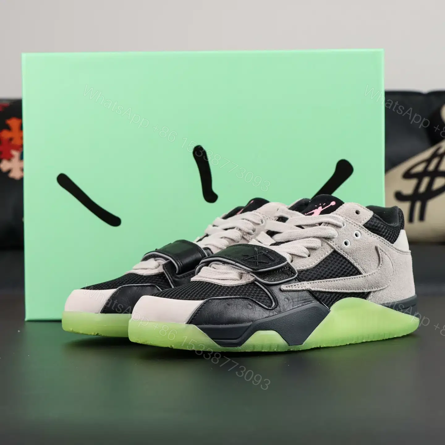 Travis Scott x Jordan Jumpman Jack TR Bright Cactus Reps — view 1