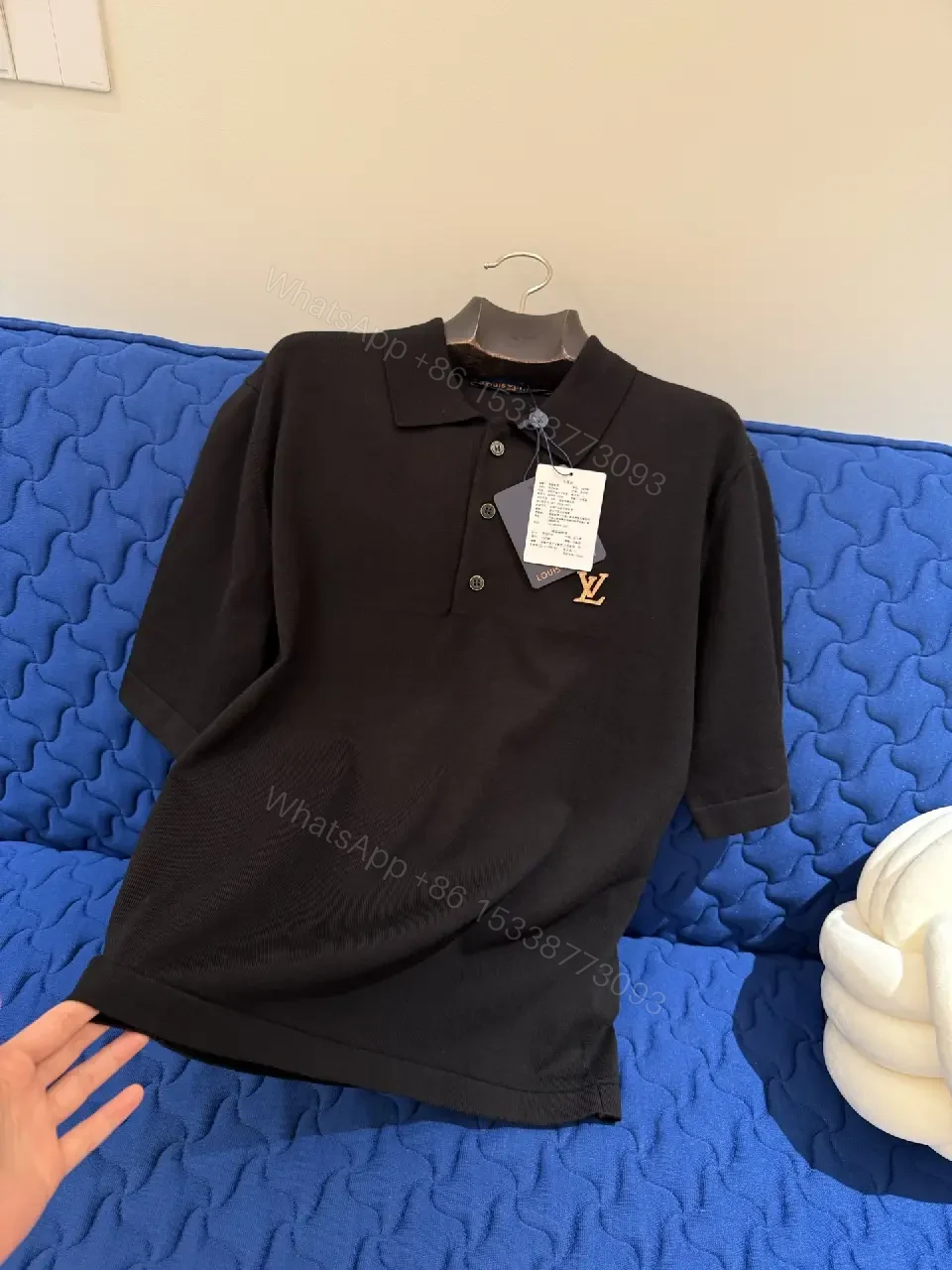 View 2 of Polished Polo: Subtle LV-Inspired Signature Polo Shirt
