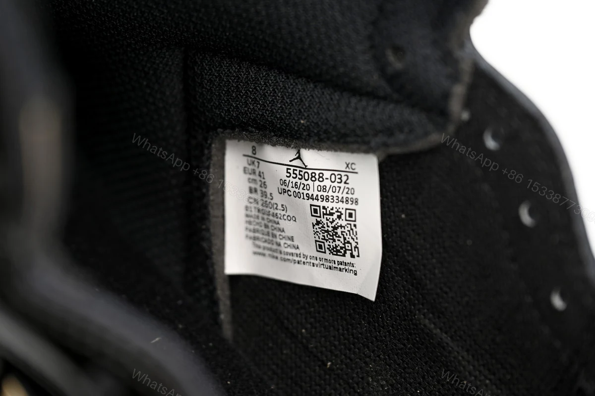 View 10 of Air Jordan 1 High OG Patent Black Metallic Gold 555088-032