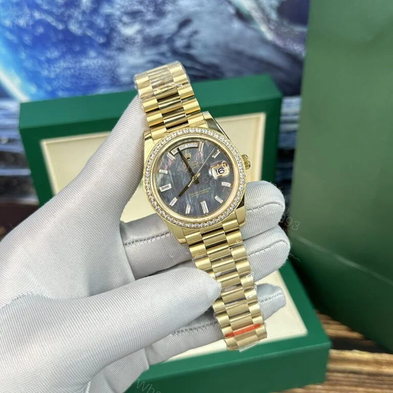 View 4 of Day-Date 40mm Super Clone Mother-Of-Pearl Dial with Diamonds