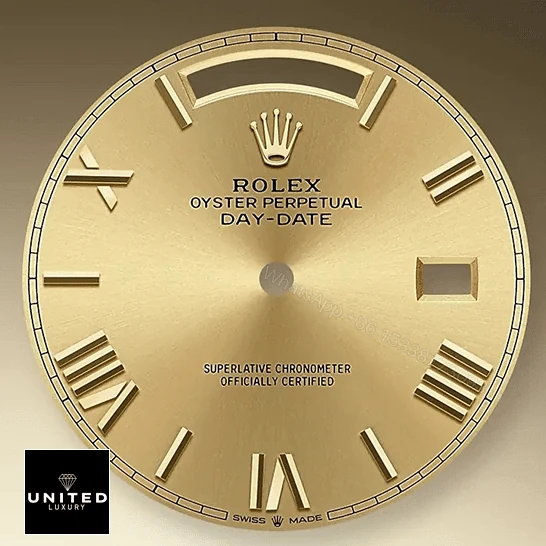 View 10 of Rolex Day-Date II 228238-0007 KW Yellow Gold Champagne Dial Replica