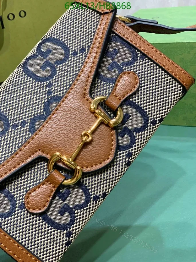 View 4 of Elegant Gucci Knockoff Horsebit 1955 Crossbody Bag HB8868