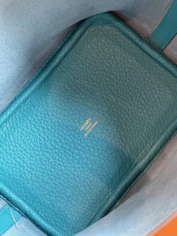 View 6 of HN 18 Blue Togo Leather Gold Hardware